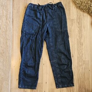 Toast Suki Panelled Denim Pants In Indigo